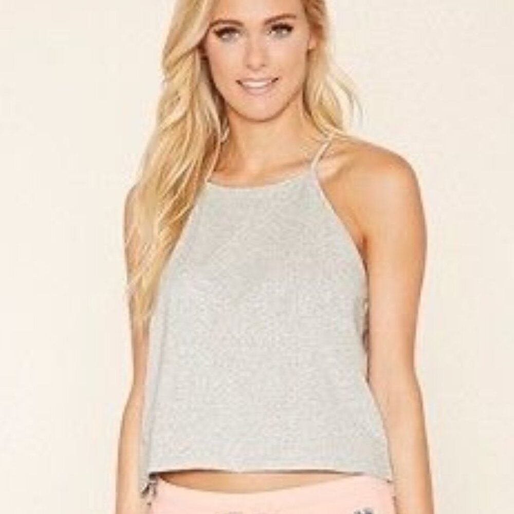 Forever 21 Grey Loungewear Halter Tank